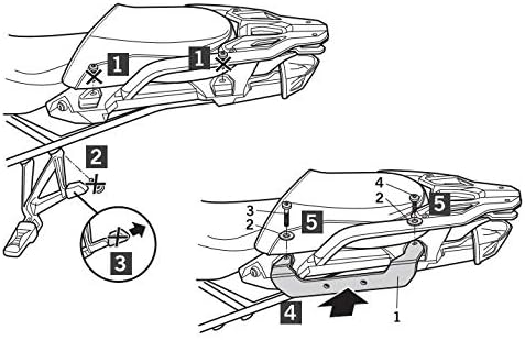 W0gs16if - seitliche Koffer halterungen, dübel, befestigungen 3p System
