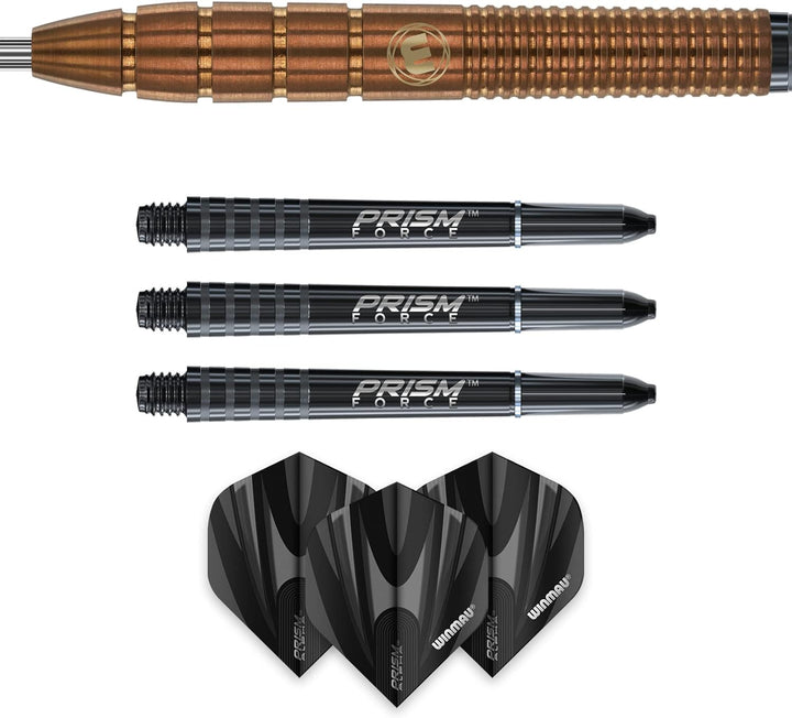 WINMAU Darren Herewini 26 Gramm Profi Wolfram Softip Dartpfeile Set mit Flights und Schäfte