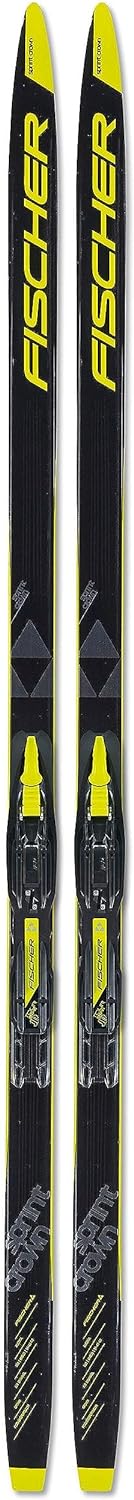 Fischer Kinder Langlaufski Klassik Sprint Crown Set/BDG Tour Step-IN JR IFP black-yellow 160, black-