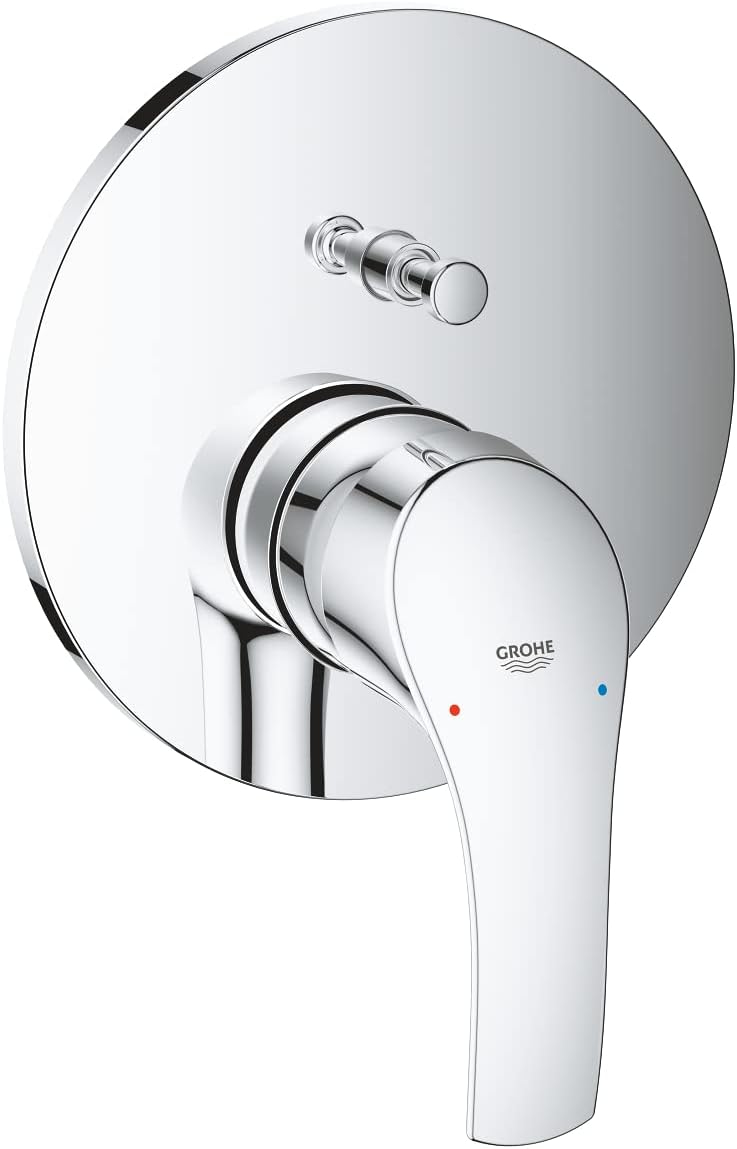 GROHE Eurosmart - Einhand-Wannenbatterie (Fertigmontageset, langlebige Oberfläche, automatische Umst