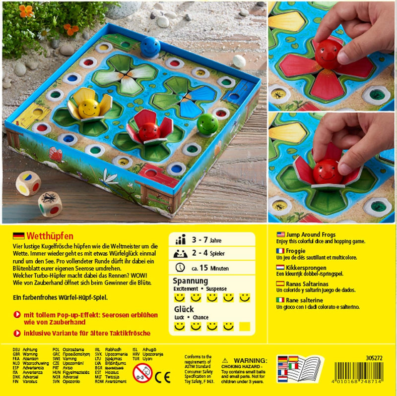 Haba 4321 - Hoppe Reiter Pferdestarkes Wettlaufspiel, für 2-4 Spieler von 3-12 Jahren & 305272 - Wet