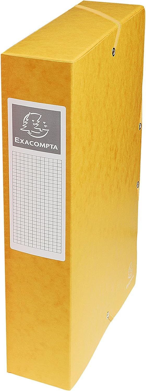 Exacompta 50609E 8er Pack Premium Sammelboxen aufgebaut mit Gummizug 60 mm breit aus extra starkem C