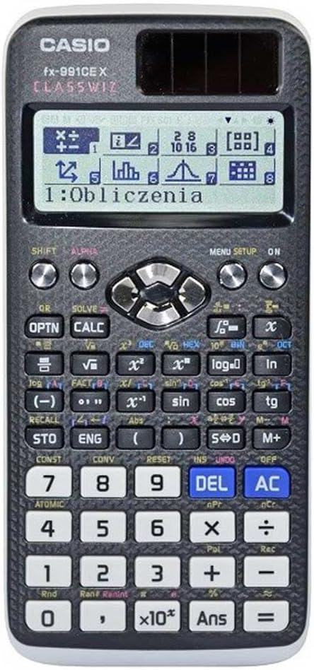 Casio SCIENTIFIC CALCULATOR FX 991CEX CLASSWIZ BLACK 12-DIGIT DISPLAY