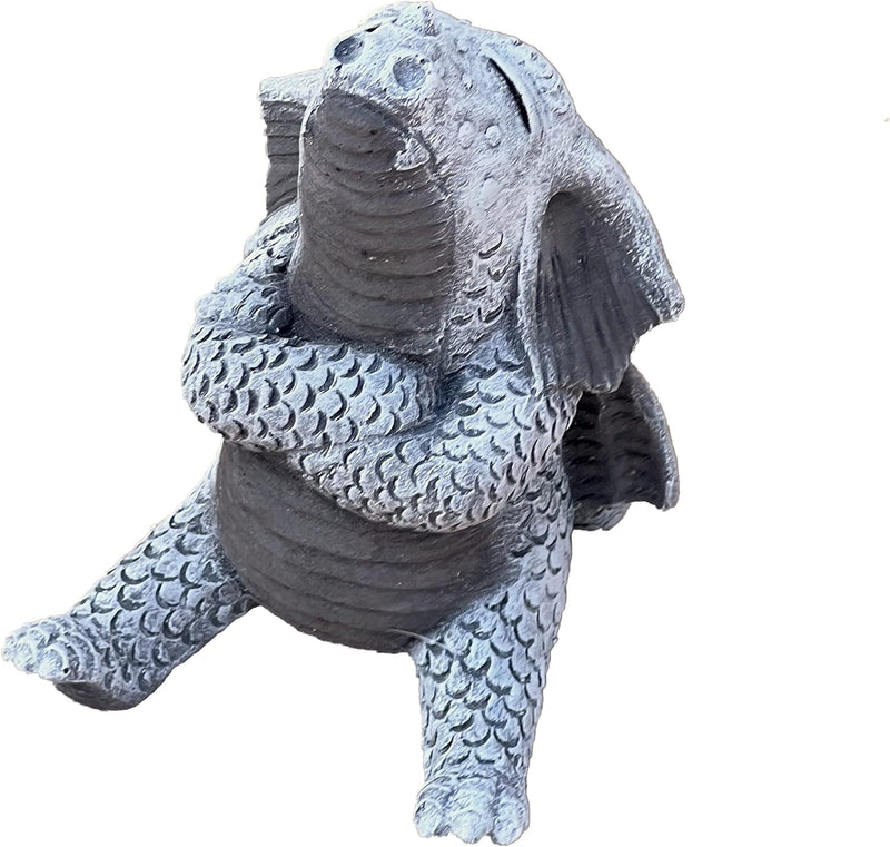 stoneandstyle Steinfigur Trotzdrache Drache frostfest Steinguss