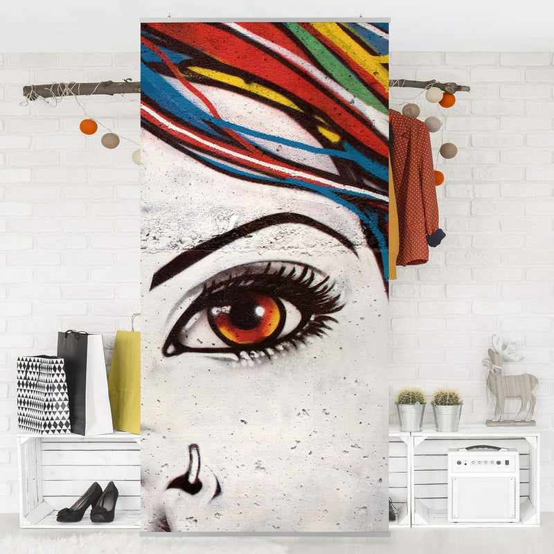 Bilderwelten Raumteiler Punk Graffiti 250x120cm ohne Halterung 250x120cm without hanger, 250x120cm w