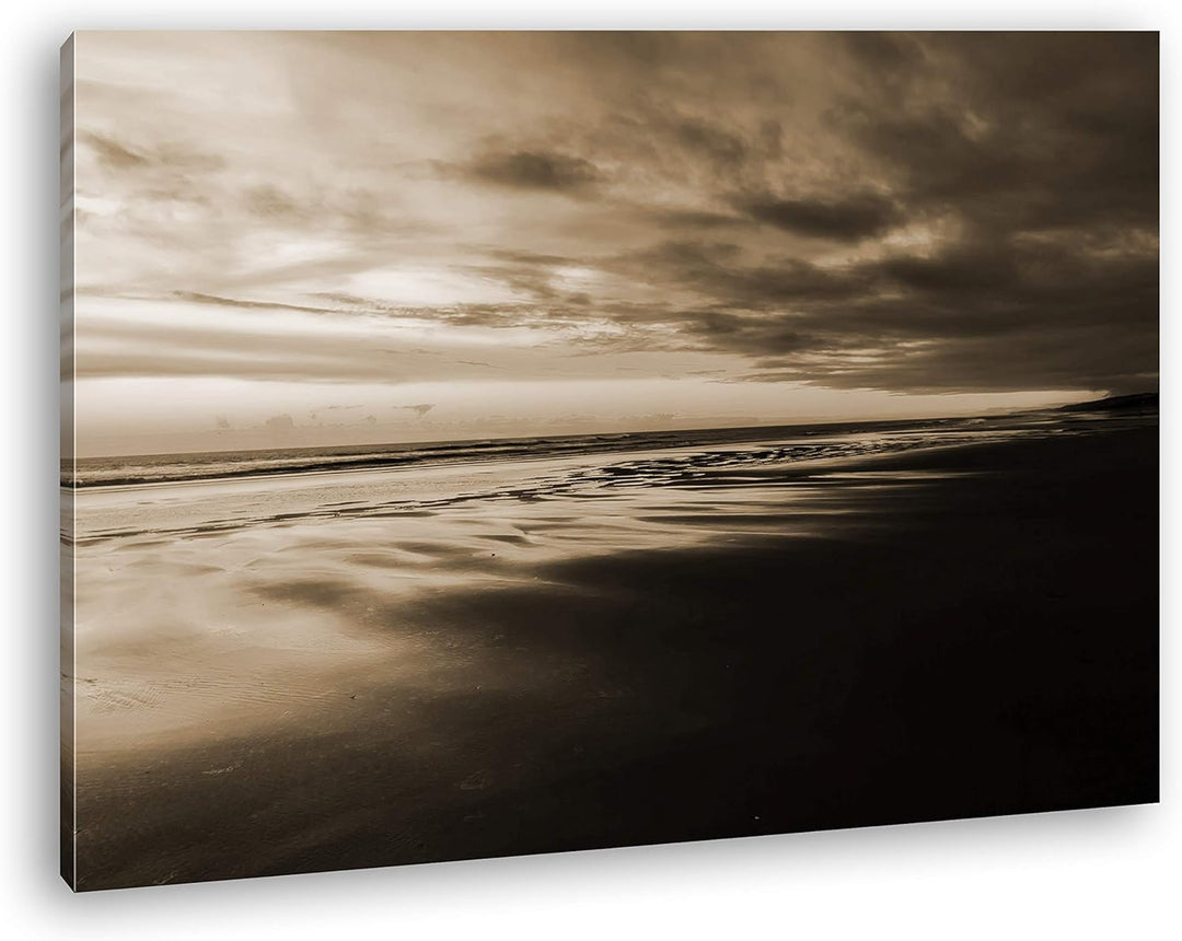 deyoli Sonnenaufgang Neuseeland Format: 100x70 Effekt: Sepia als Leinwand, Motiv fertig gerahmt auf