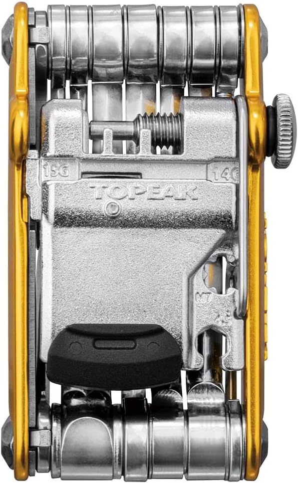 Topeak Unisex – Erwachsene Mini PT30 Multitool, Gold, 7,4 x 4 x 1,9 cm Einzelbett, Einzelbett