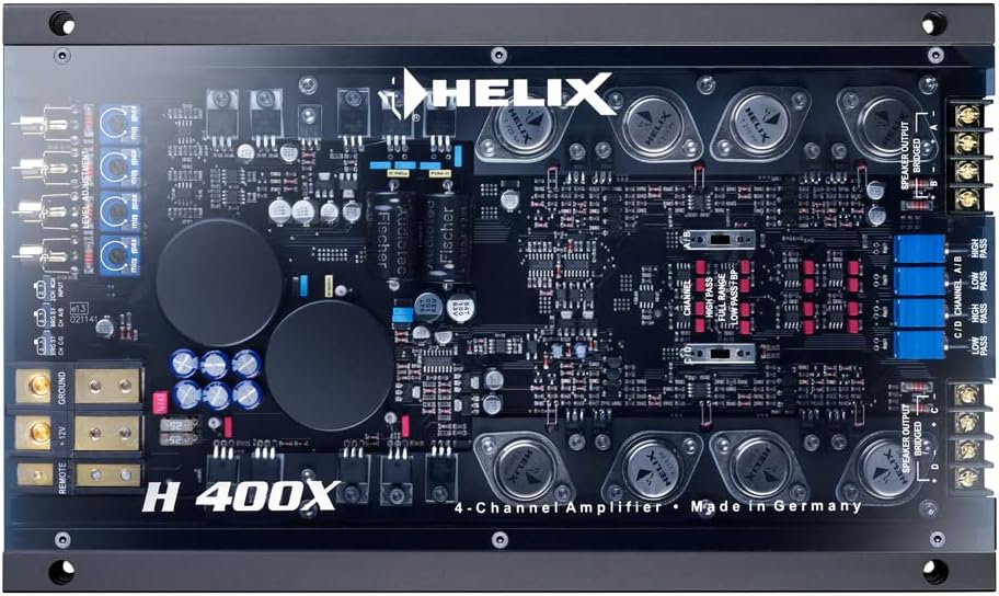 HELIX precision 4-Kanal-Endstufe 4x70/140 Watt H-400X
