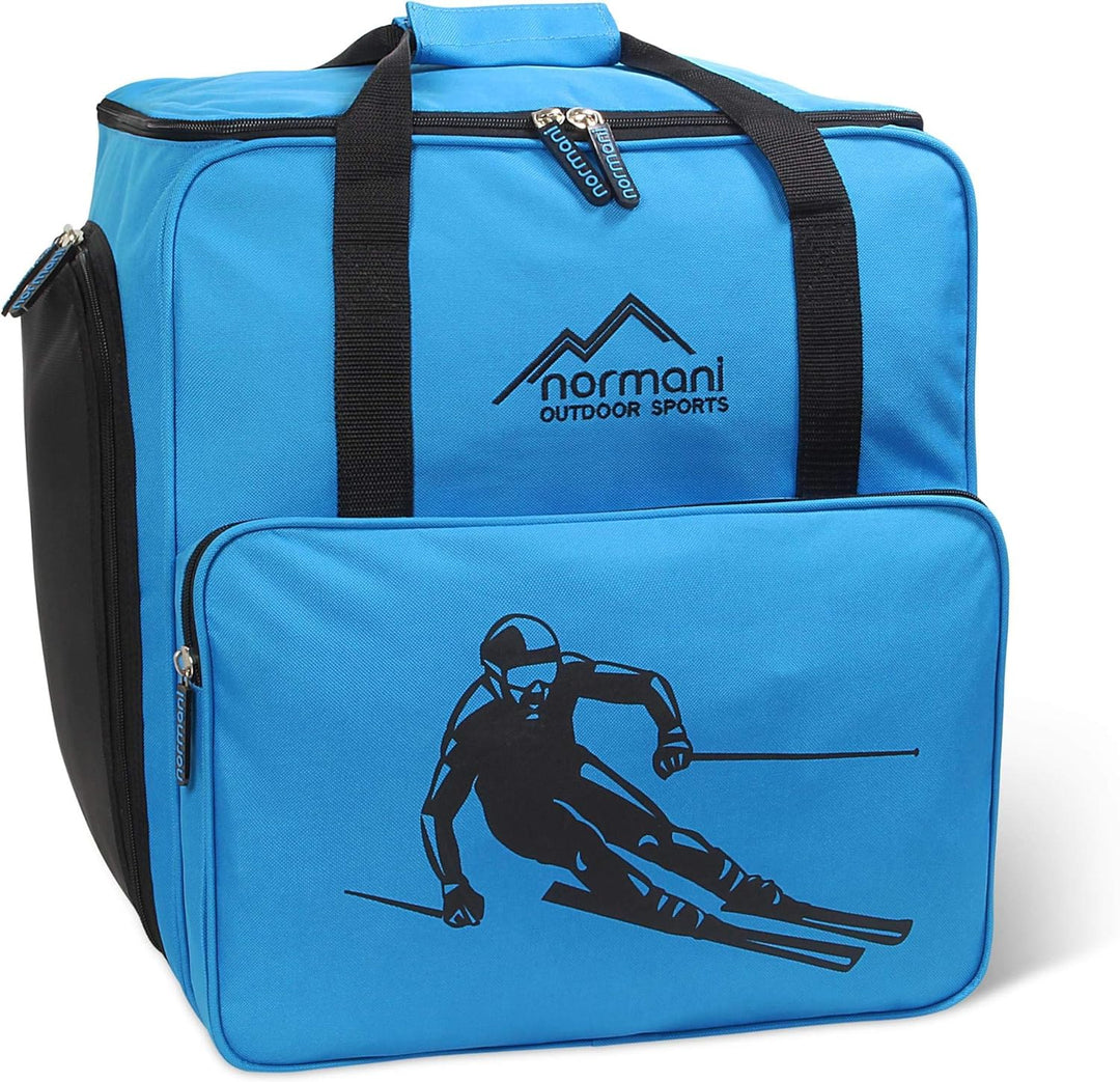 normani Skischuhtasche mit separatem Helmfach und Rucksackfunktion Alpine DEPO Blau 53 Liter, Blau 5
