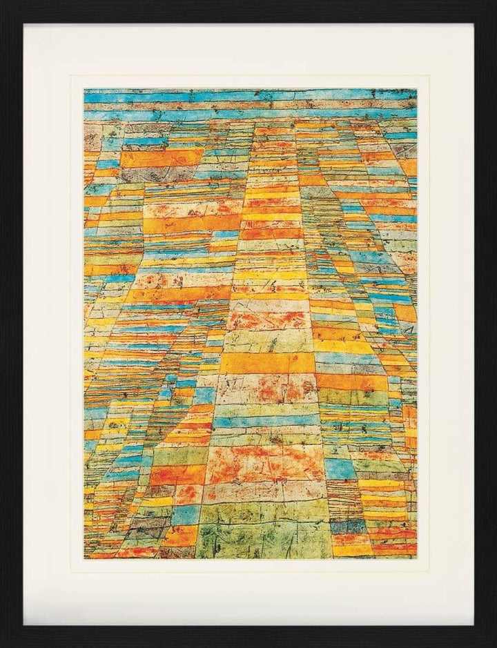 1art1 Paul Klee Poster Hauptweg Und Nebenwege, 1929 Gerahmtes Bild Mit Edlem Passepartout | Wand-Bil