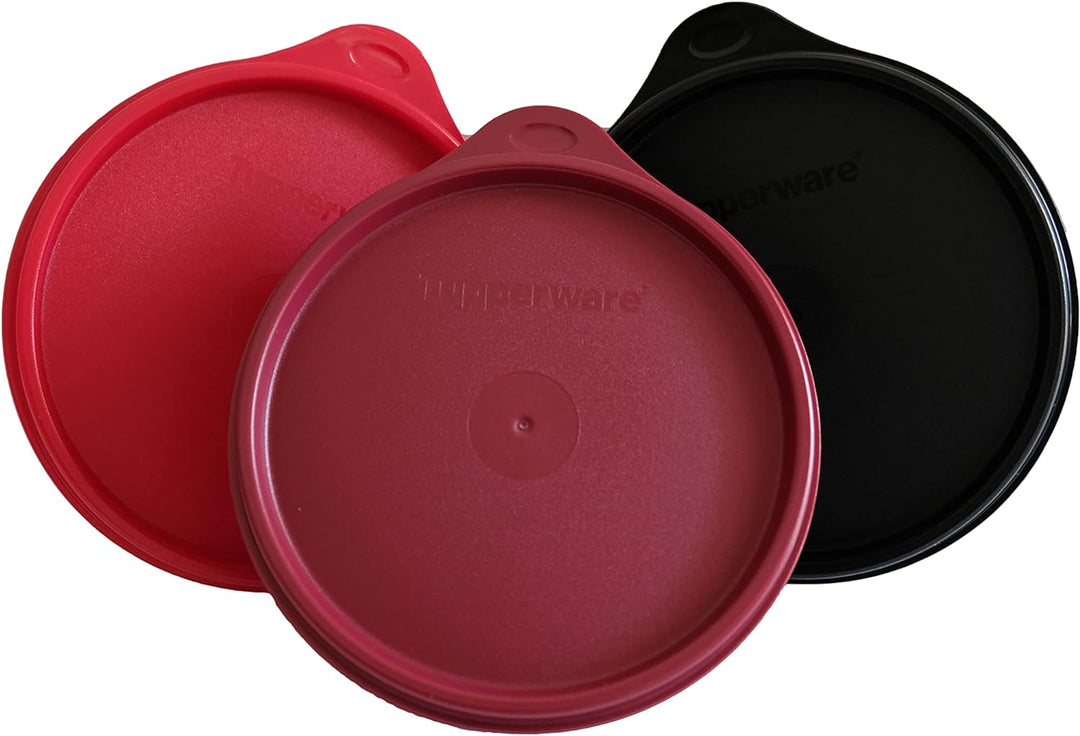 Tupperware Set (3) Kühlschrank Hit-Parade 300 ml schwarz rot dunkelrot kleine Hitparade Mini Panoram