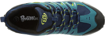 Brütting Damen Expedition Walkingschuhe 42 EU Marine Petrol Lemon, 42 EU Marine Petrol Lemon