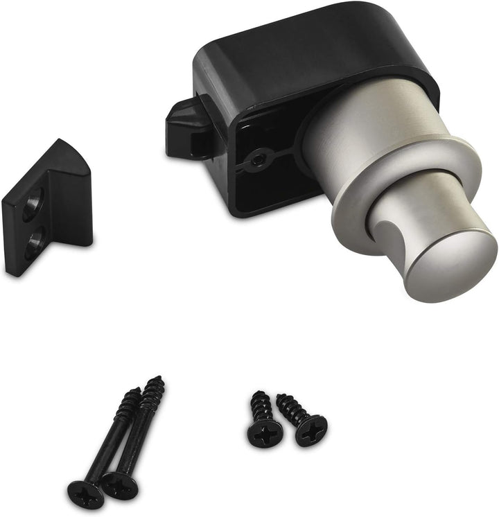 4 x Push-Lock Möbelschlösser CAMPIA Edelstahloptik matt Druckknöpfe Druckschlösser für Caravan & Boo