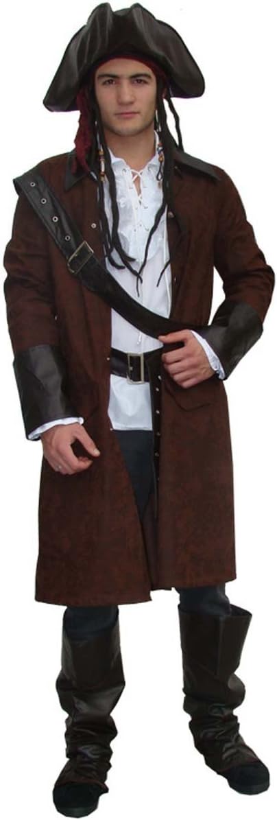 MAYLYNN 12104 - Piratenkostüm Kostüm Pirat Jack mit Hut und Zubehör Faschingskostüm Herren XL, XL