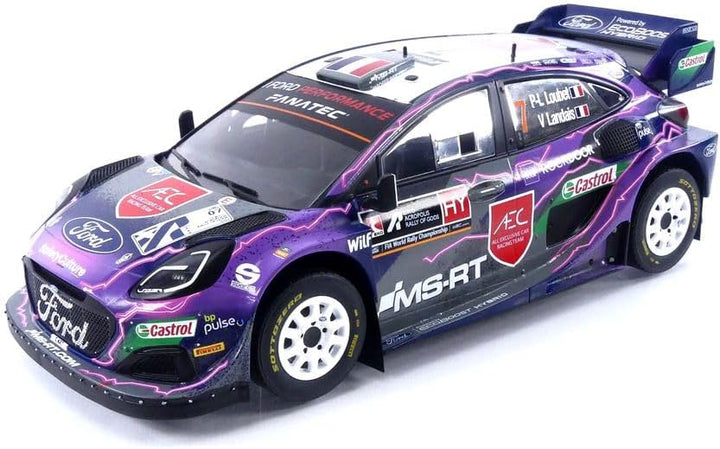 Passend für Ford Puma Rally1 Nº7 Loubet/Landais Rally Akropolis 1:18 IXO Models 18RMC138.22