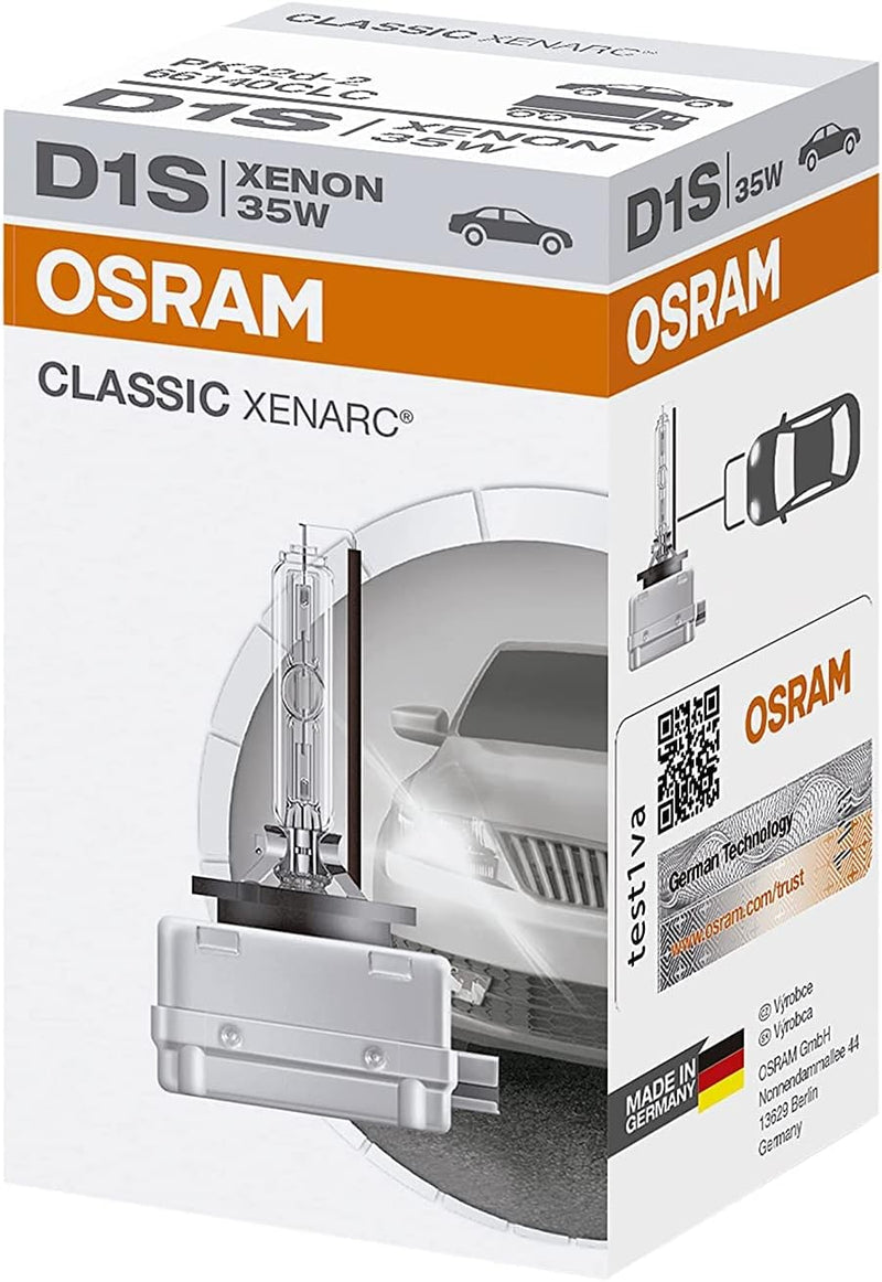 Osram 66140CLC Xenarc Original D1s, Xenon Scheinwerferlampe, 1er Faltschachtel