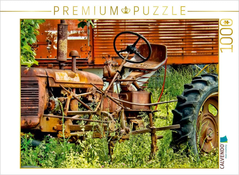 CALVENDO Puzzle Traktoren - Game Over 1000 Teile Lege-Grösse 64 x 48 cm Foto-Puzzle Bild von Peter R