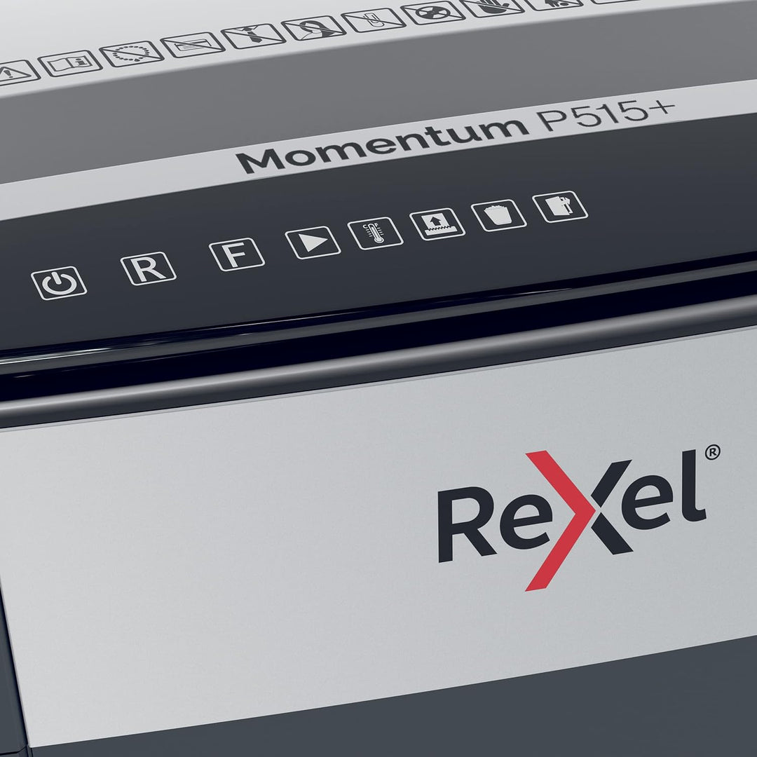 Rexel Aktenvernichter Momentum Extra P515+, Mikroschnitt, 17-15 Blatt A4 (70-80 g/m²) Kapazität, Sic