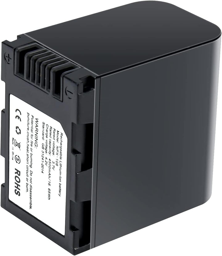 NPX-108 Videokamera Batterie, 4500mAh wiederaufladbarer Akku mit grosser Kapazität für Videokamera C