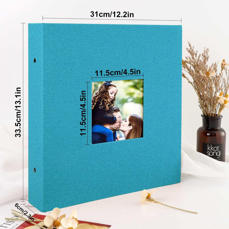 Lanpn Fotoalbum 10x15 1000, Extra Grosses XXL Leinen Einstecken Einsteckalbum für Hoch und Querforma