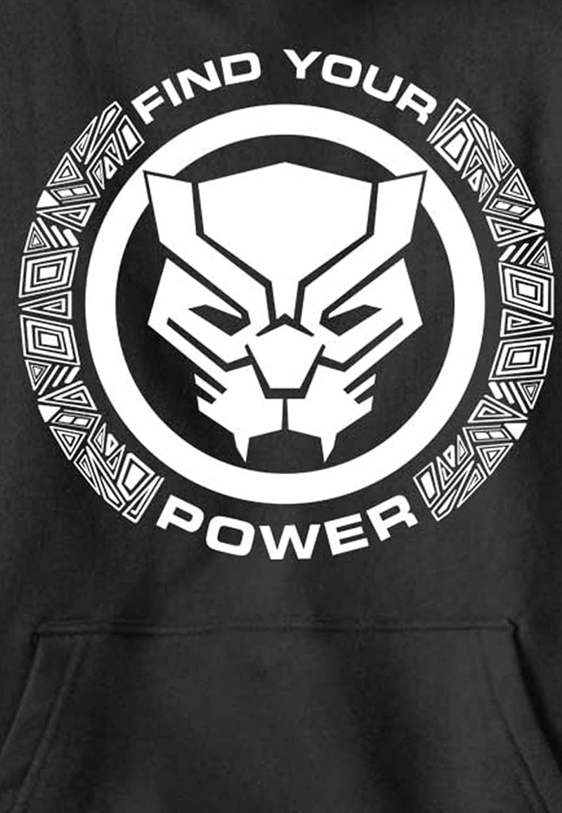 Marvel Unisex Kinder Panther Power Hoodie, Schwarz, S