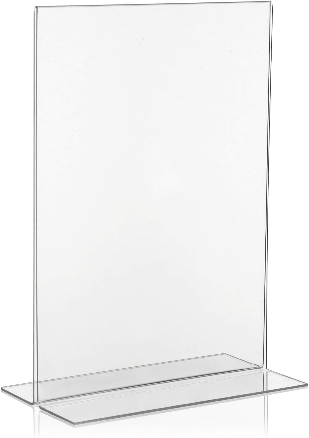 5x VITAdisplays® T-Werbeaufsteller/T-Ständer/Tischaufsteller/Acryl-Aufsteller, DIN A4 (21×29,7cm), T