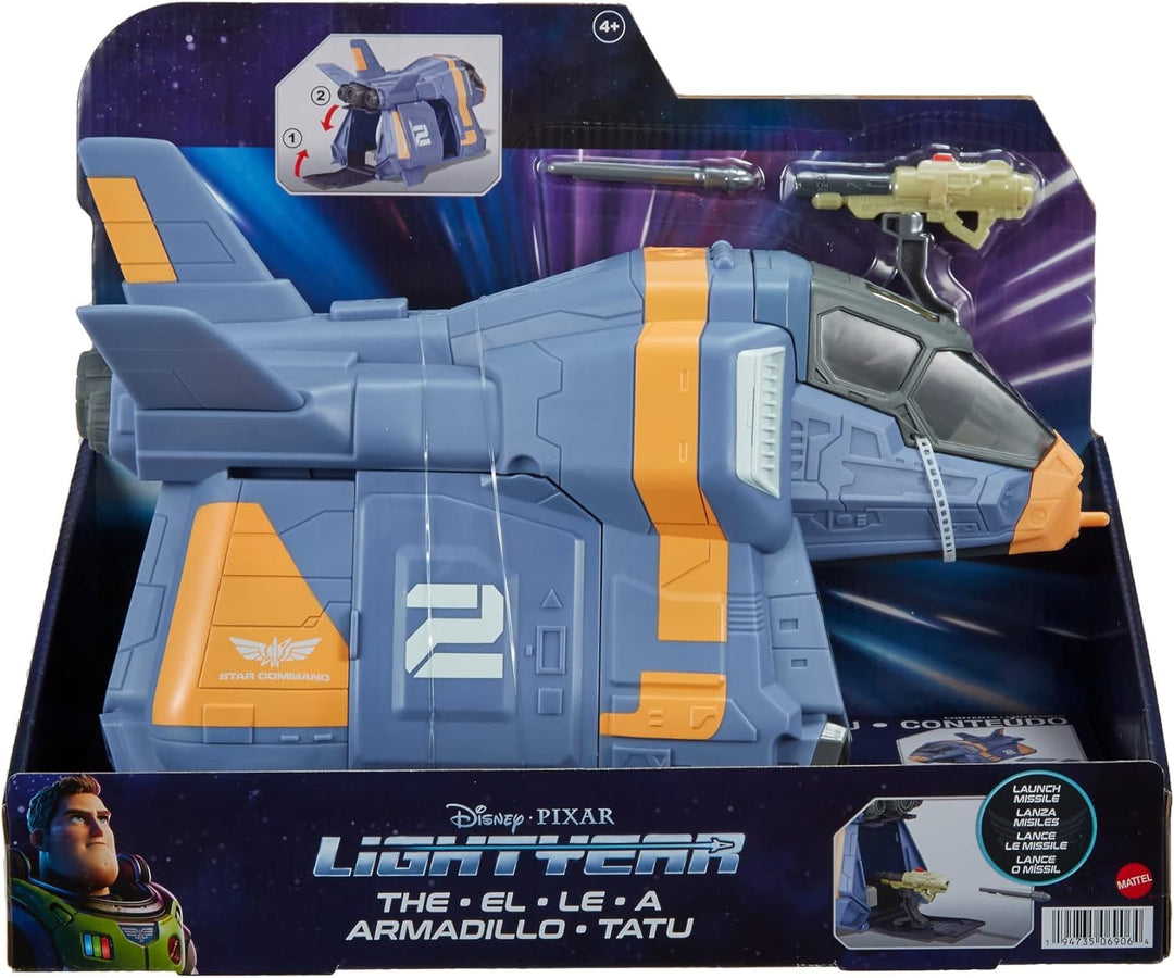 Buzz Lightyear HHJ55 - Buzz Lightyear Armadillo Raumschiff Fahrzeug (ca 20 cm), Spielzeug für Kinder