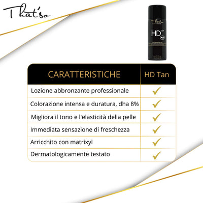 That'so HD Tan - Intensiver bronze- dunkler Selbstbräuner - 250 ml