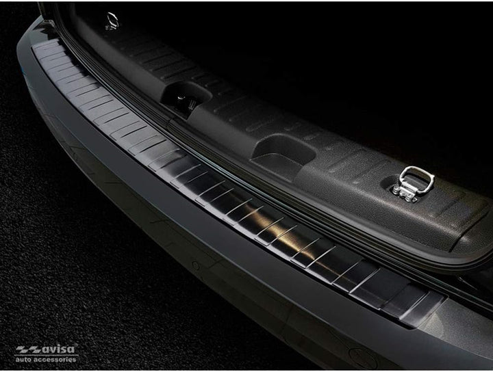 Avisa Schwarz Edelstahl Heckstossstangenschutz kompatibel mit Volkswagen Caddy 2004-2015 & FL 2015-2