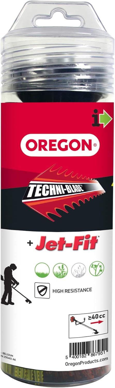 Oregon 525242 Jet-Fit-Fadenkopf und Techni-Blade-Mähfaden Nachfüllkombipack,