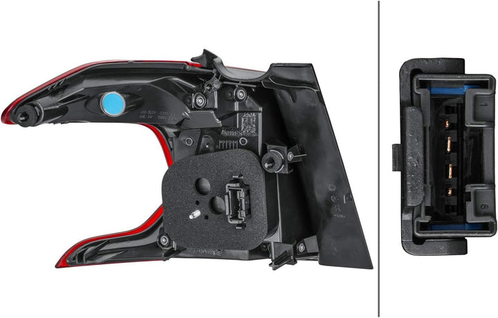 HELLA 2SD 354 846-041 Heckleuchte - LED - äusserer Teil - rechts - für u.a. Peugeot 2008 I (Cu_)