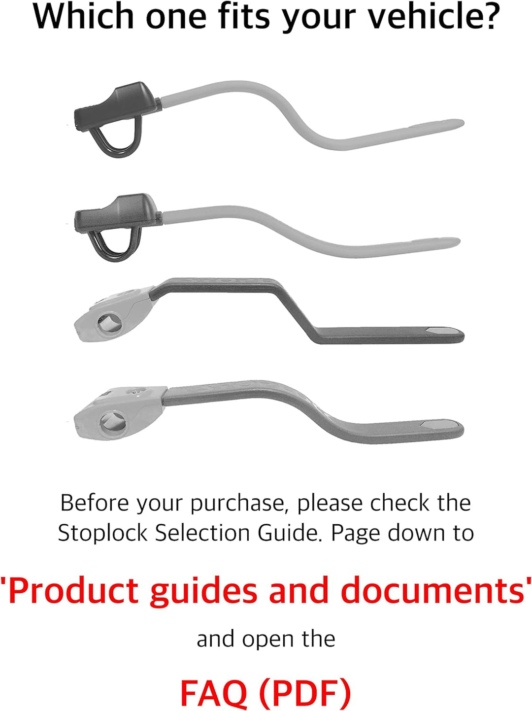 Stoplock HG 134-66 Lenkrad-Wegfahrsperre Airbag 4x4, für Pkw, sichere Diebstahlsicherung mit Schlüss