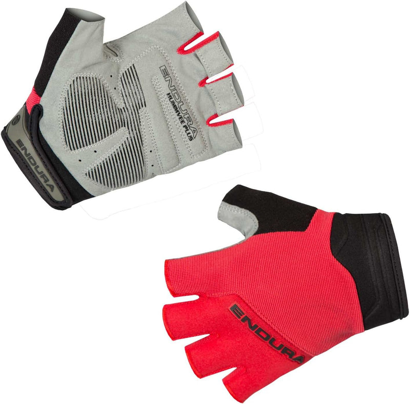 Endura Hummvee Plus Fingerless Mitt Boys MTB Gloves Medium Red