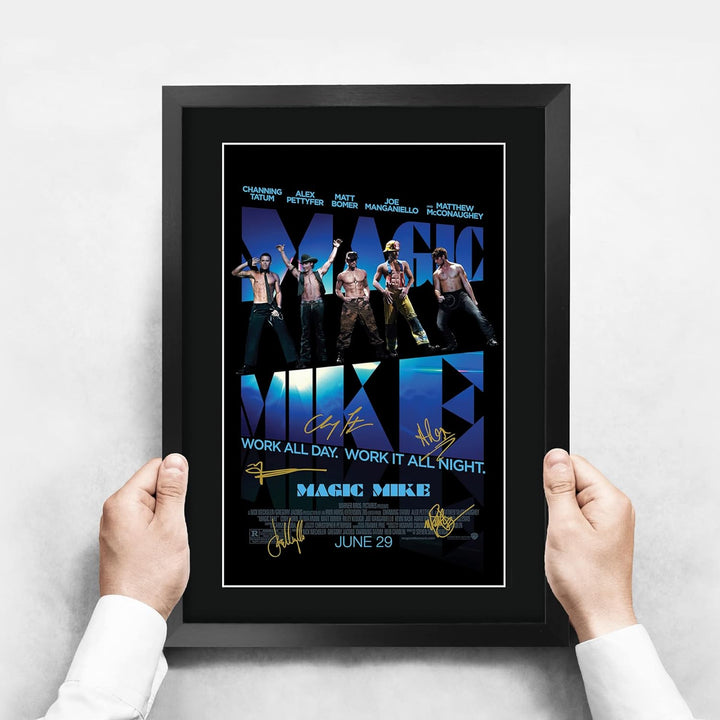 HWC Trading FR A3 Magic Mike Channing Tatun Gifts Bedrucktes Poster mit Autogramm für Film-Fans – A3