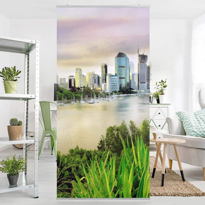 Bilderwelten Raumteiler Brisbane 250x120cm inkl. transparenter Halterung 250x120cm incl. transparent