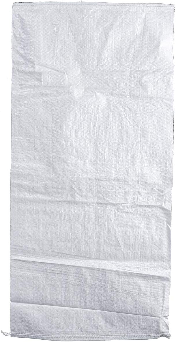 HaGa® Gewebesack 65 x 135cm - 50 Stk. Schwerlastsack PP-Sack Getreidesack weiss, 50