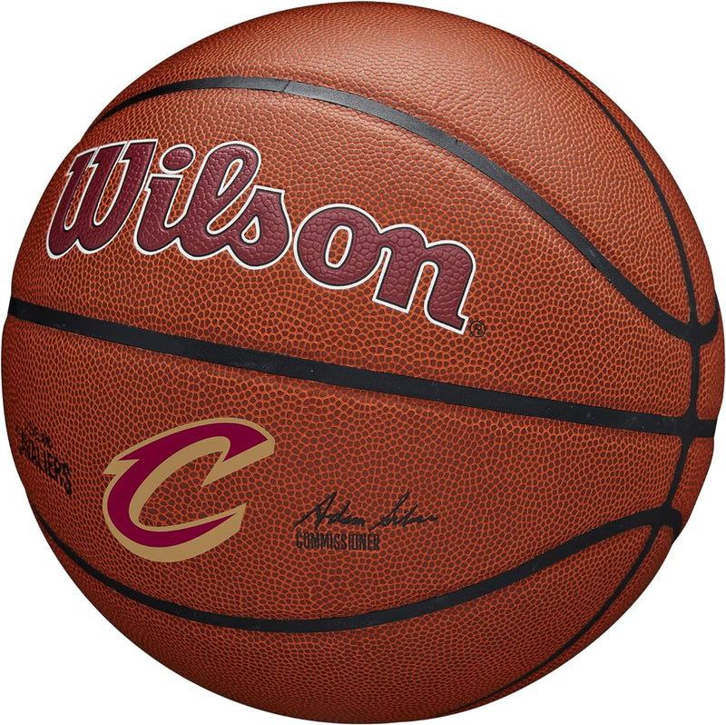 Wilson Basketball, NBA Team Alliance, Cleveland Cavaliers, Outdoor und Indoor, PureFeel Cover, Gröss