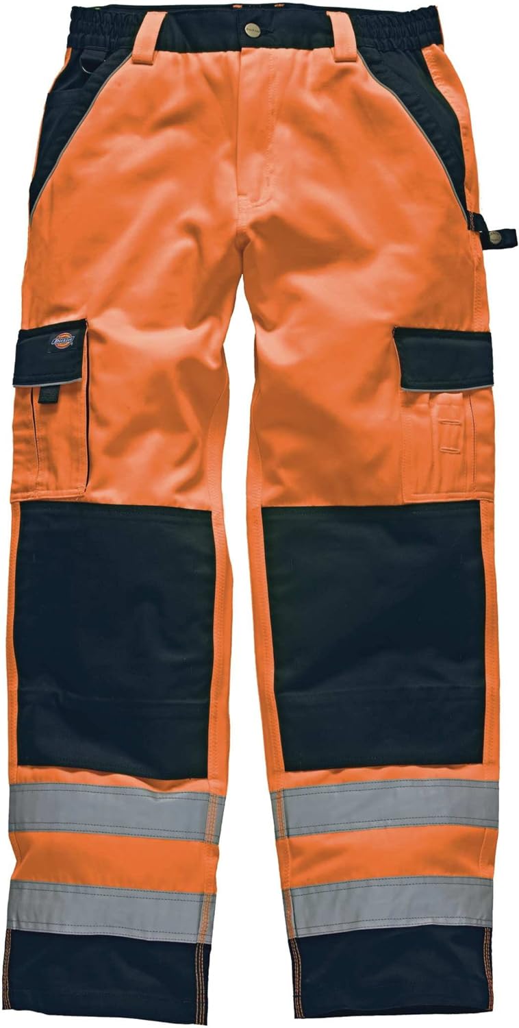 Dickies IN Hi-Vis Bundhose, 46, orange, SA30035 46 Orange-dunkelblau, 46 Orange-dunkelblau