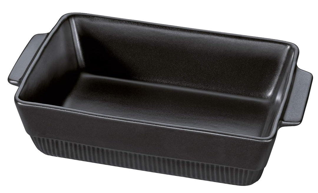 Spring Auflaufform Chalet Rechteckig, 35 x 21 cm, Schwarz, Ofenkeramik