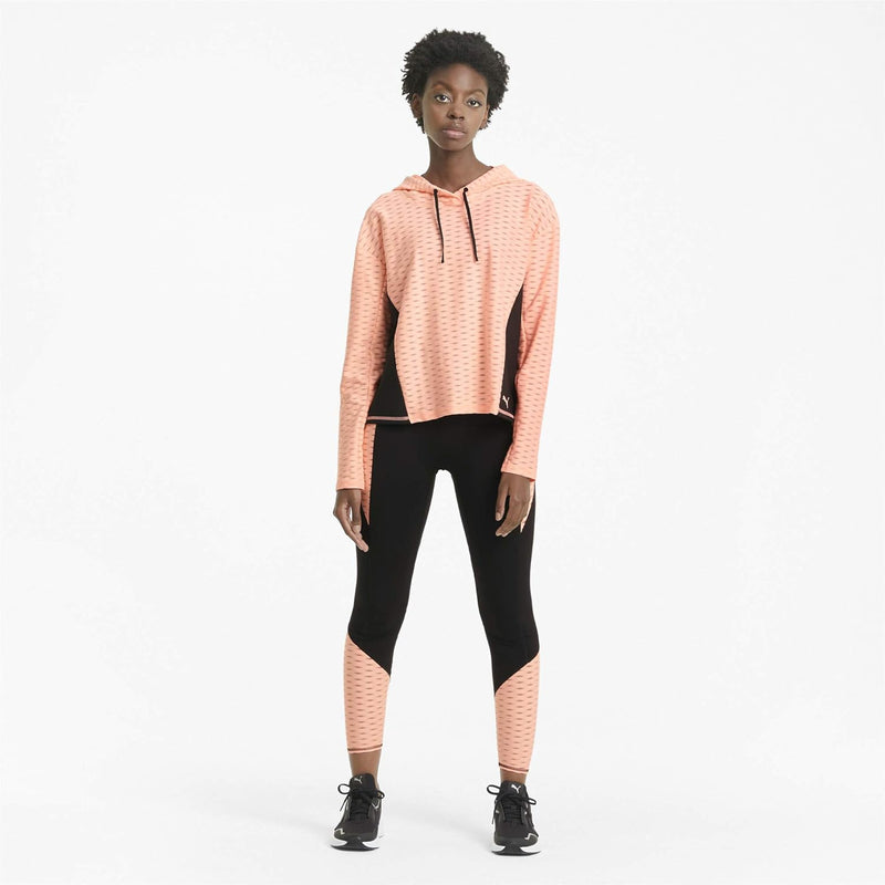 PUMA Damen, Train Flawless Pullover Hoodie T-shirt L Elektro Peach, L Elektro Peach