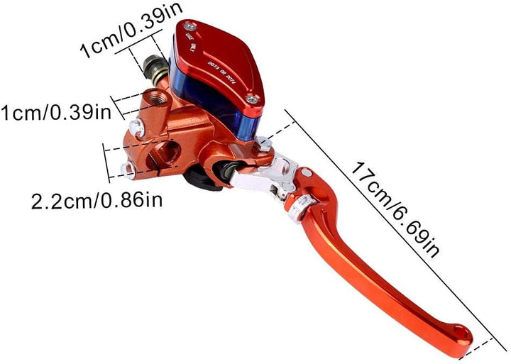 Hydraulische Bremspumpe Paar-Duokon 22mm Paar CNC Motorrad Hydraulische Bremspumpe Kupplungsgeberzyl