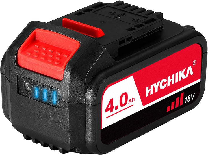 HYCHIKA Akku 4000mAh 18V, Lithium Batterie für HYCHIKA 18V Werkzeuge, Säbelsäge, Akku Schlagschraube
