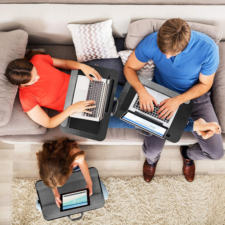 Duronic DML433 Laptopständer mit Handgelenkpolster | Ergonomischer Laptop Tisch mit Kissen | Laptop