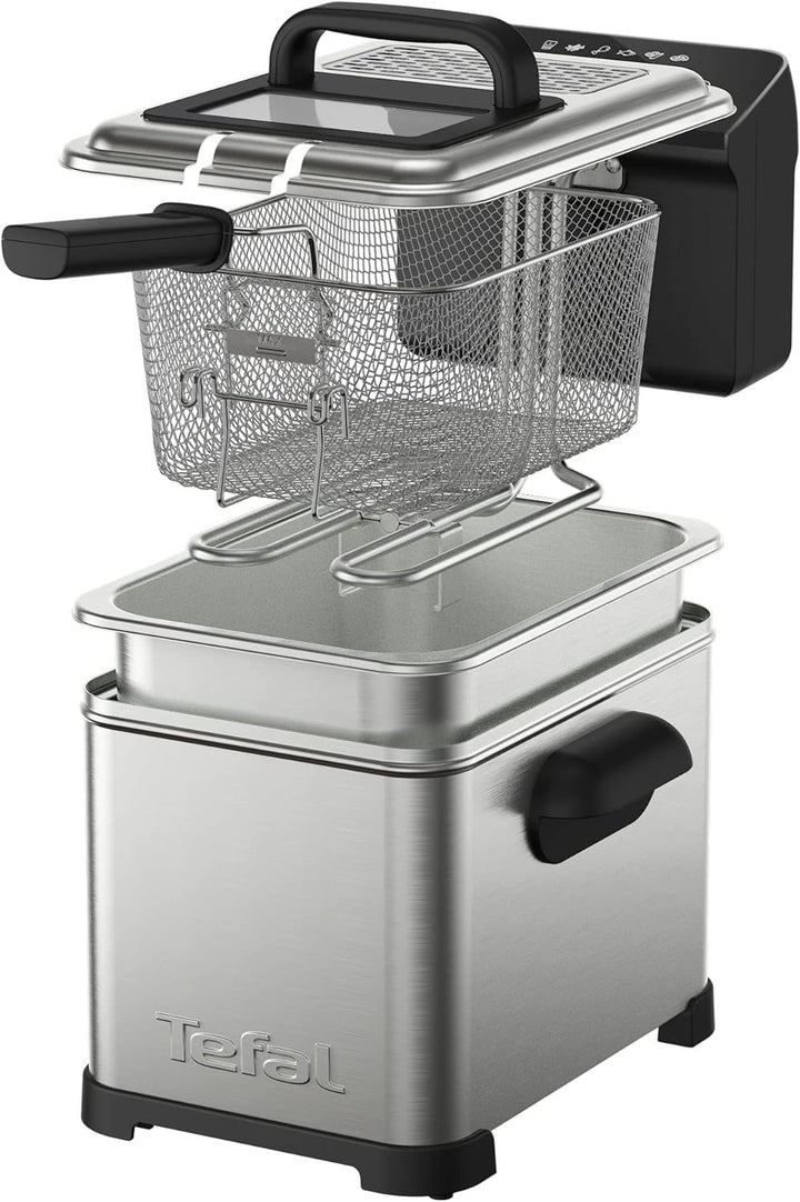 Tefal FR507D Family Pro Digital Elektrische Fritteuse | 4 L Öl-Kapazität | Kühlzonen-Technologie | s