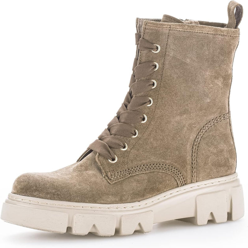 Gabor Damen Combat Boots, Frauen Stiefeletten,Wechselfussbett,Best Fitting 40.5 EU Braun Farro 14, 4