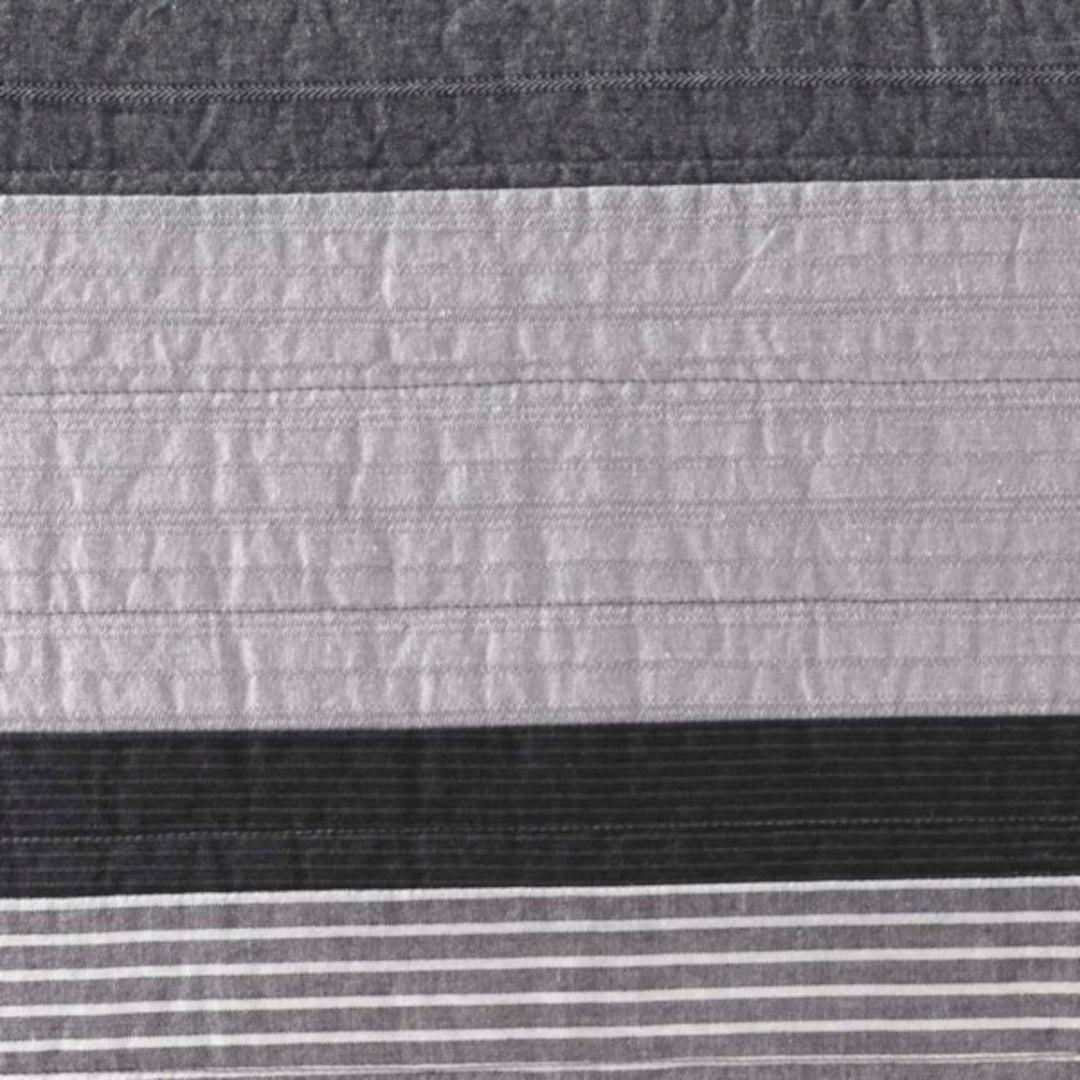 Nautica Vessey Cotton Pieced Quilt, Twin, Gray, Twin