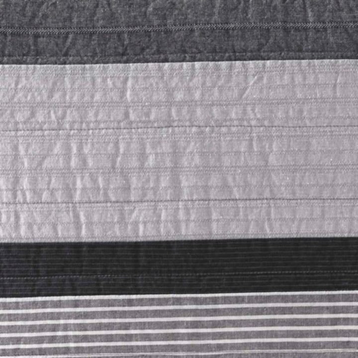 Nautica Vessey Cotton Pieced Quilt, Twin, Gray, Twin