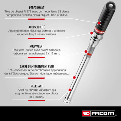 Facom 1/2" Drehmomentschlüssel 20-100 Nm S.306-100D