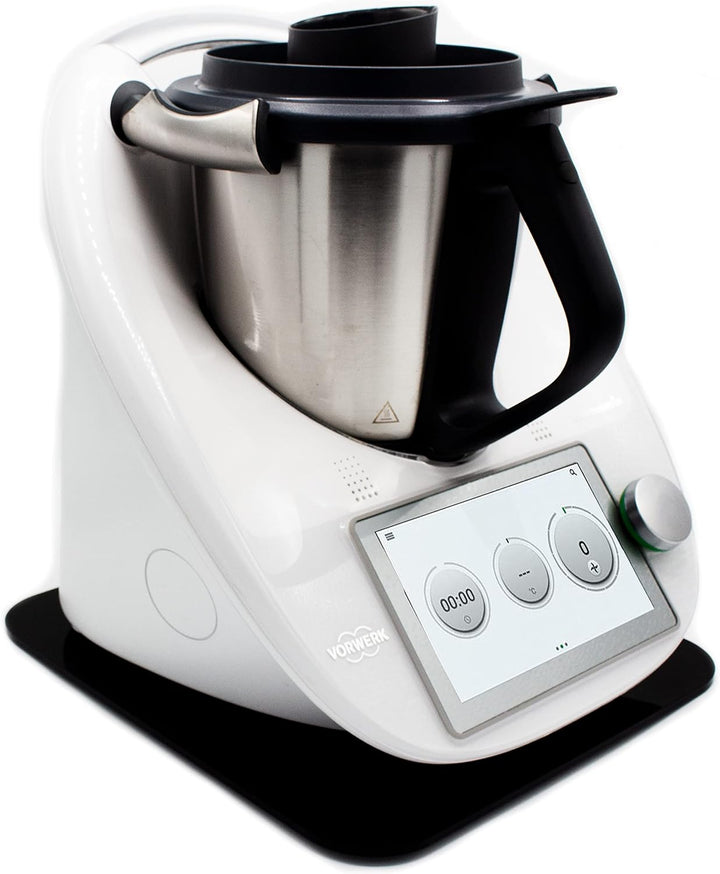 Gleitbrett aus Acryl | schwarz glänzend | 33x28cm für Thermomix TM5 TM6 TM31 und vielen weiteren Küc