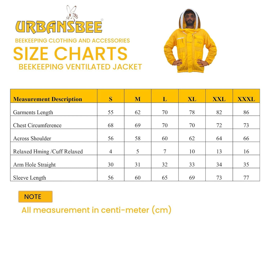 URBANSBEE Beekeeping Jacket 3-Layer Round Hat Pattern Vented Mask Beekeeping Jacket Protection for B